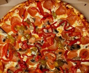 Party size Pizza with 3 toppings